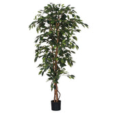Mica Decorations Ficus Artificial Plant - H170 x Ø80 cm - Green